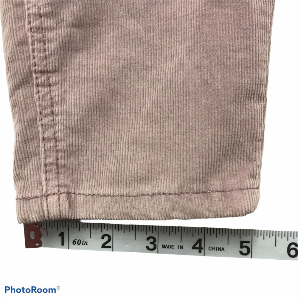 WE THE FREE Eomens 28 Button Fly Straight Ankle Pant Light Pink Corduroy - Picture 6 of 11